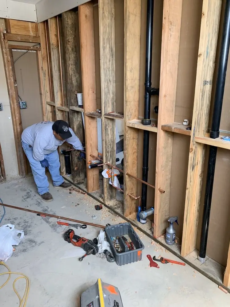 Commercial rough-in plumbing for Gas Line Repair in Herbertsville